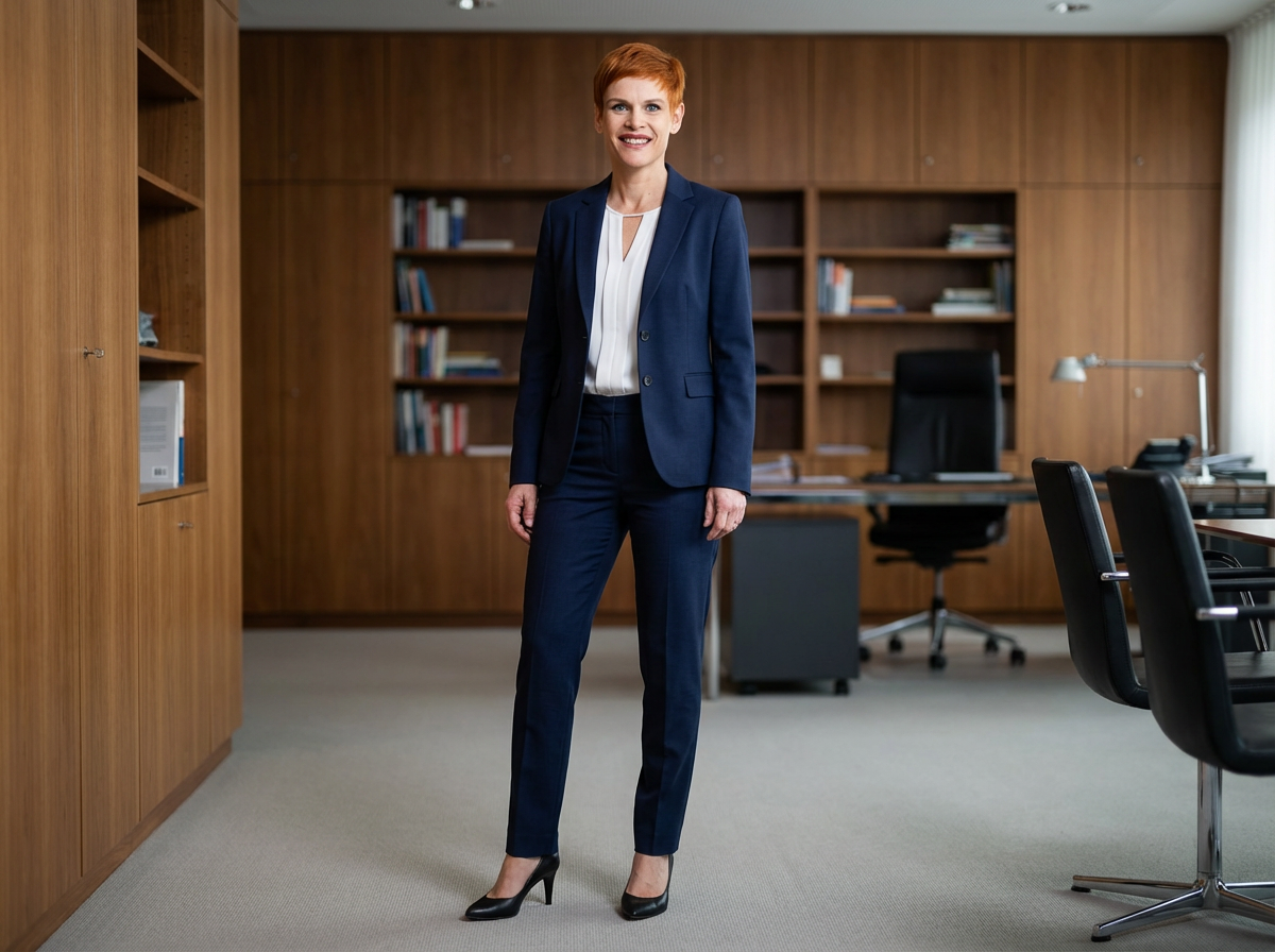 Designer Hosenanzug Navy