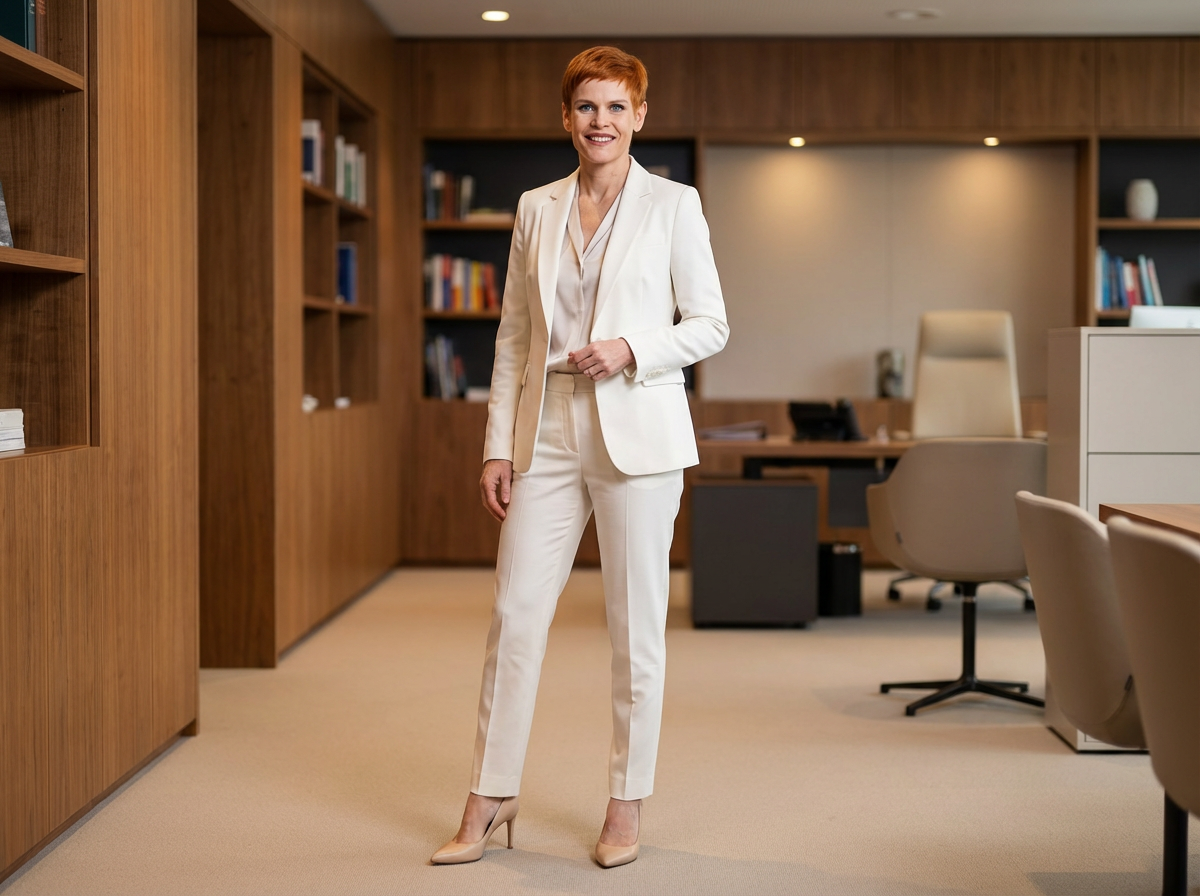 Premium Kostüm Weiß